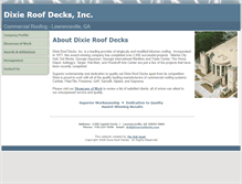 Tablet Screenshot of dixieroofdecks.com
